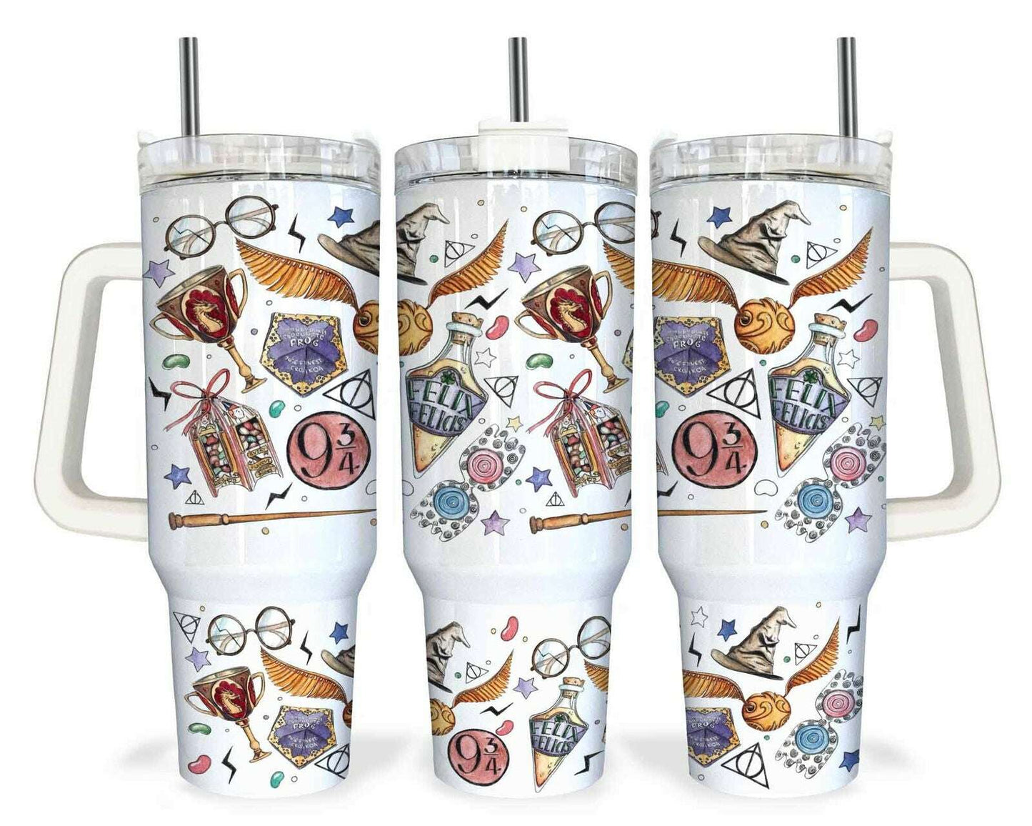 Magic HP Tumbler 40oz PNG, Tumbler Wrap PNG, 40oz Tumbler PNG