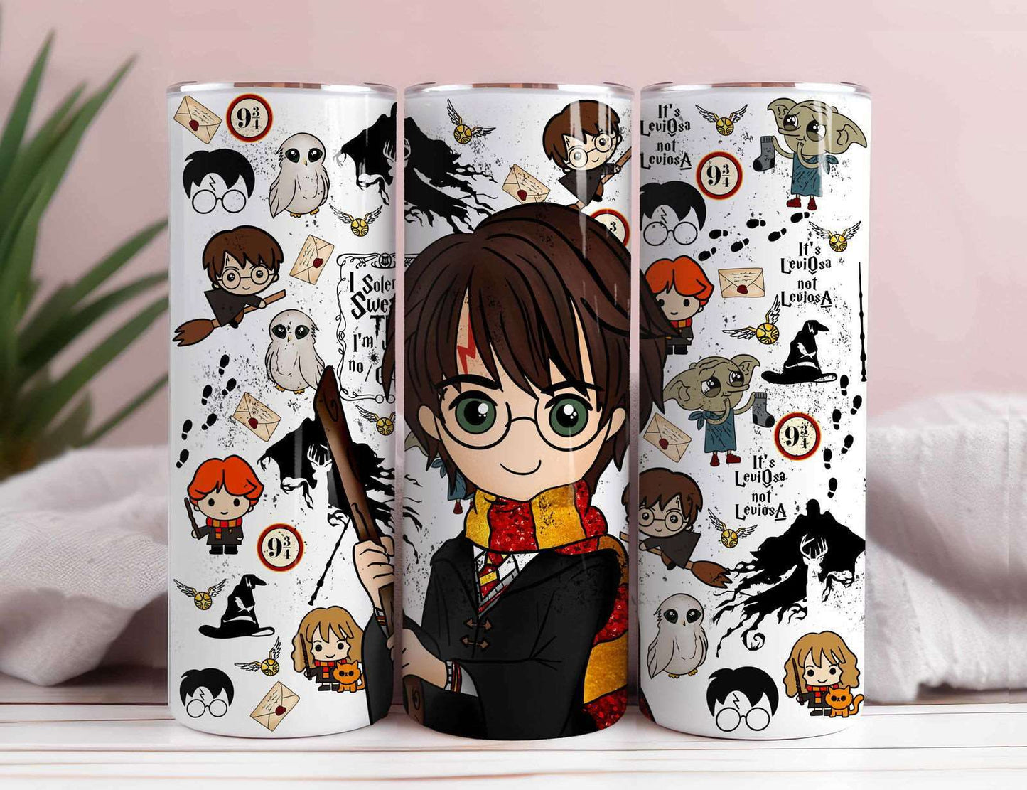 Magic HP Wrap Skinny Tumbler 20oz, HP Sublimation Png Design