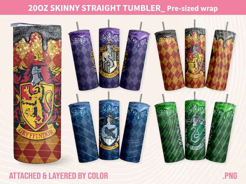 Magic Tumbler, HP Magic Tumbler, 20oz Skinny Straight, Movie Inspired Coffee