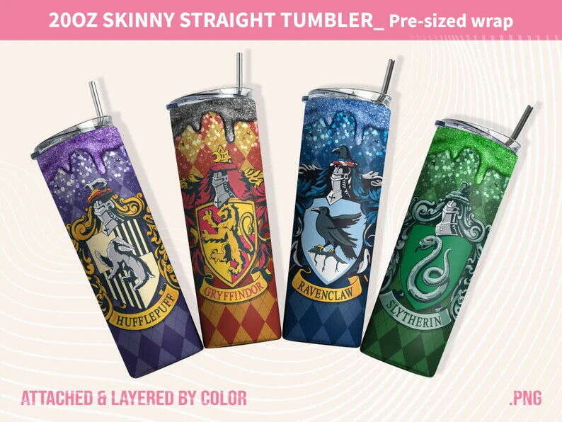 Magic Tumbler, HP Magic Tumbler, 20oz Skinny Straight, Movie Inspired Coffee