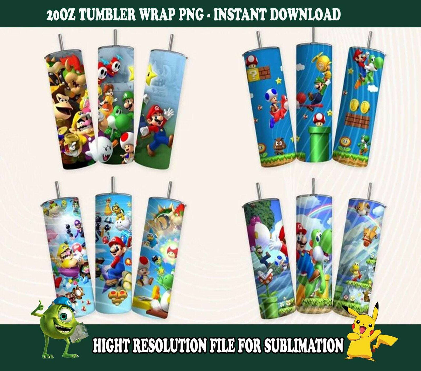 Mo Tumbler Design, 20oz Skinny Tumbler Design