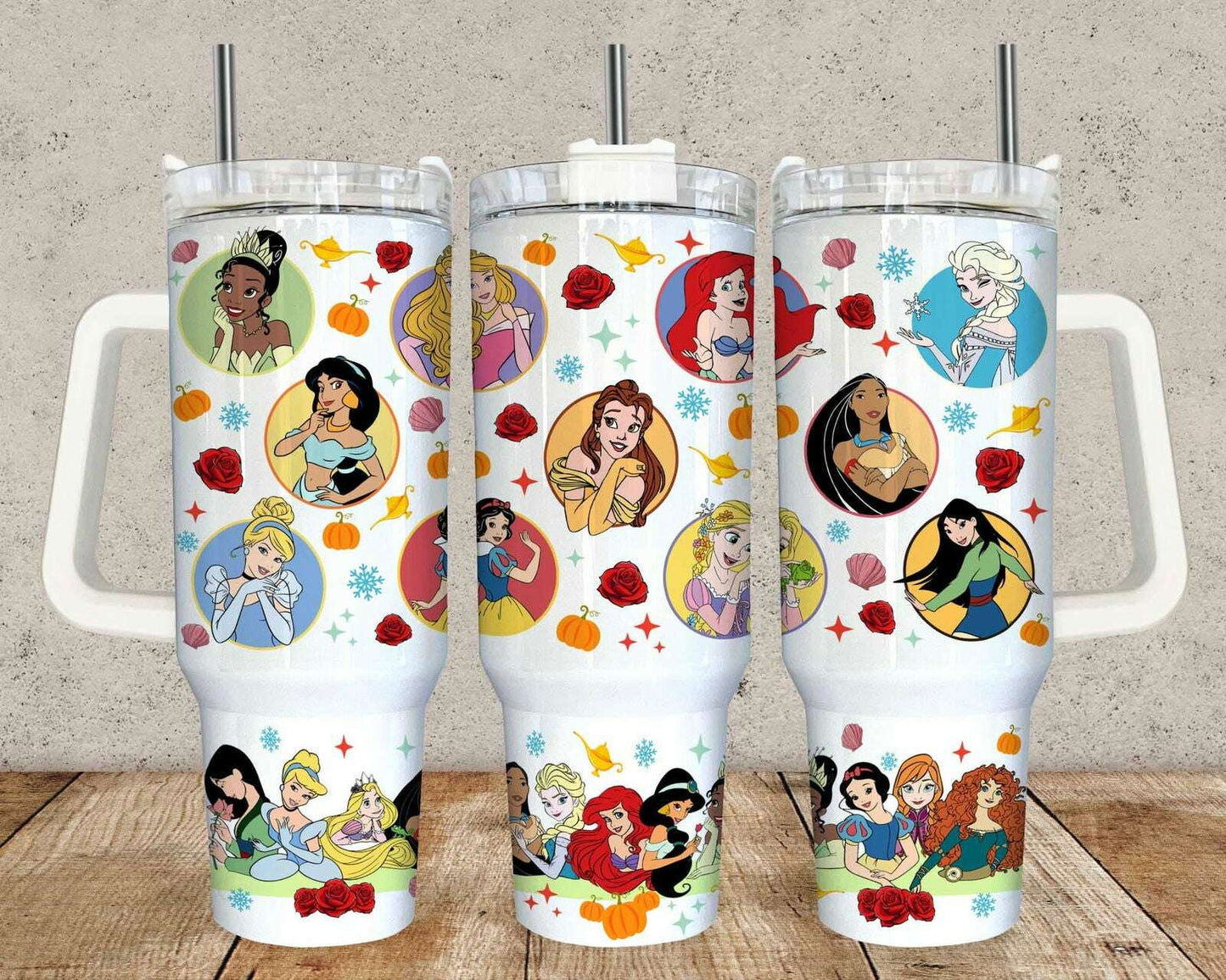 Movies Characters 40oz Tumbler Sublimation Wrap Png, Cartoon Tumbler Design
