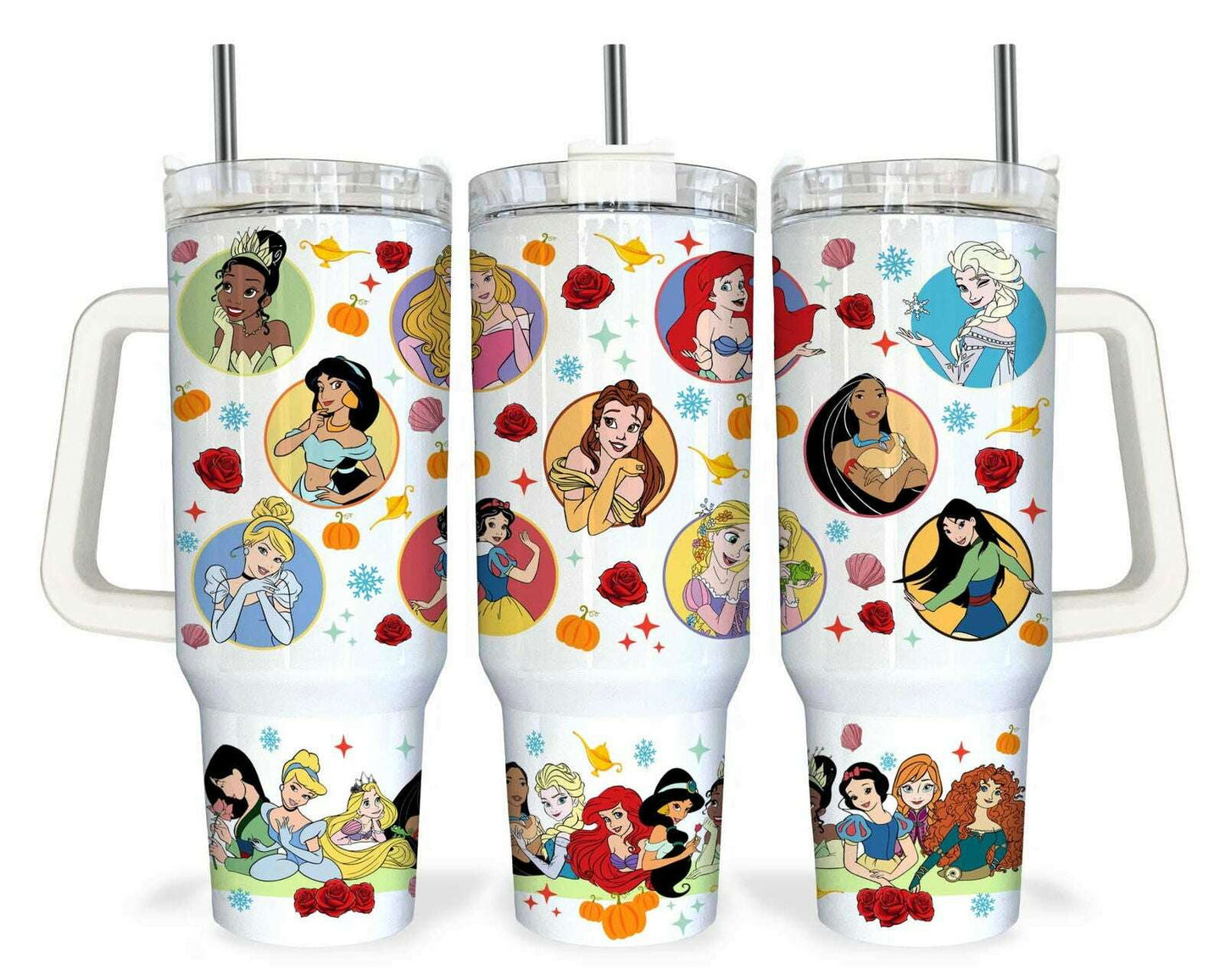 Movies Characters 40oz Tumbler Sublimation Wrap Png, Cartoon Tumbler Design