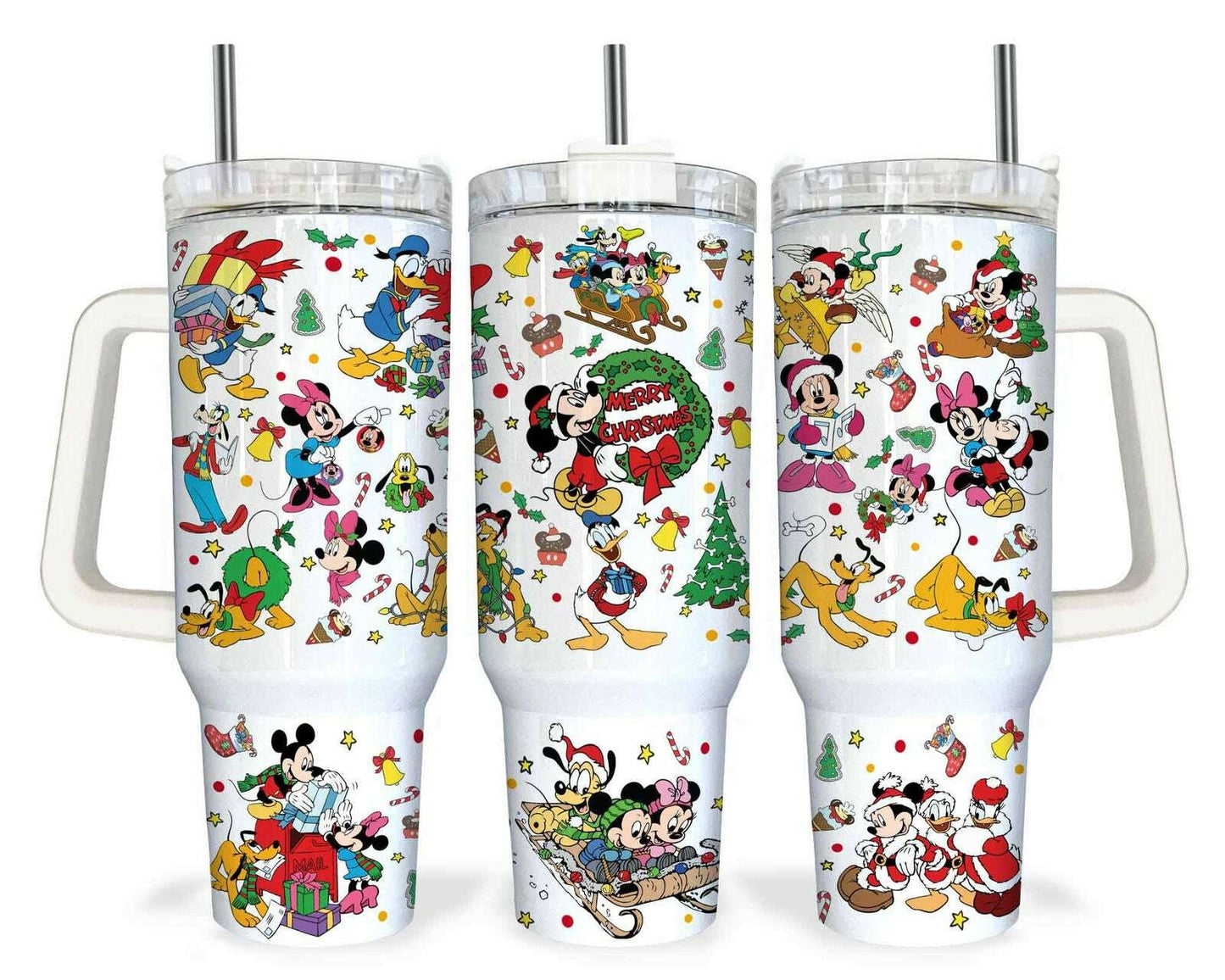 Movies Characters 40oz Tumbler Wrap Png, Merry Christmas Tumbler Design