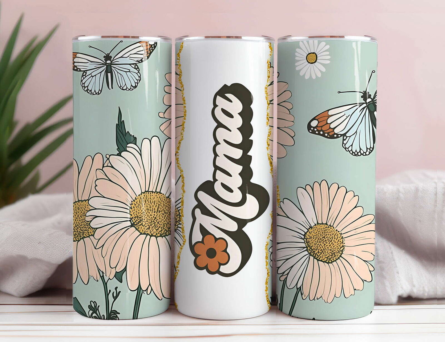 Retro Mama 20oz Sublimation Tumbler Design