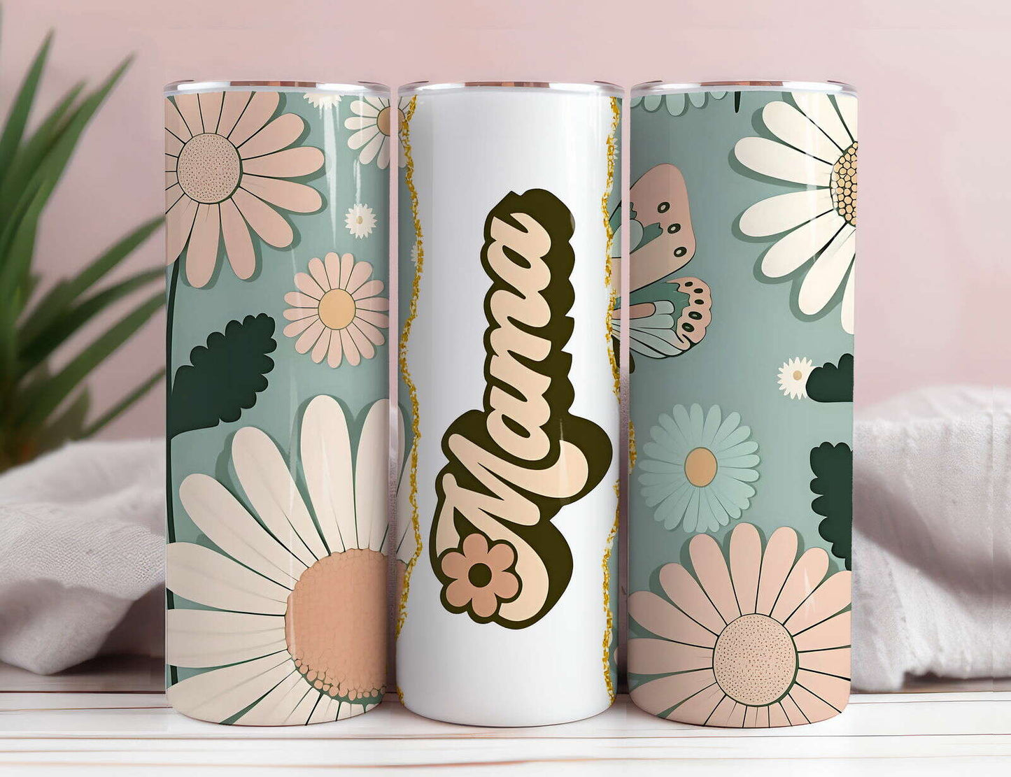 Retro Mama 20oz Sublimation Tumbler Design
