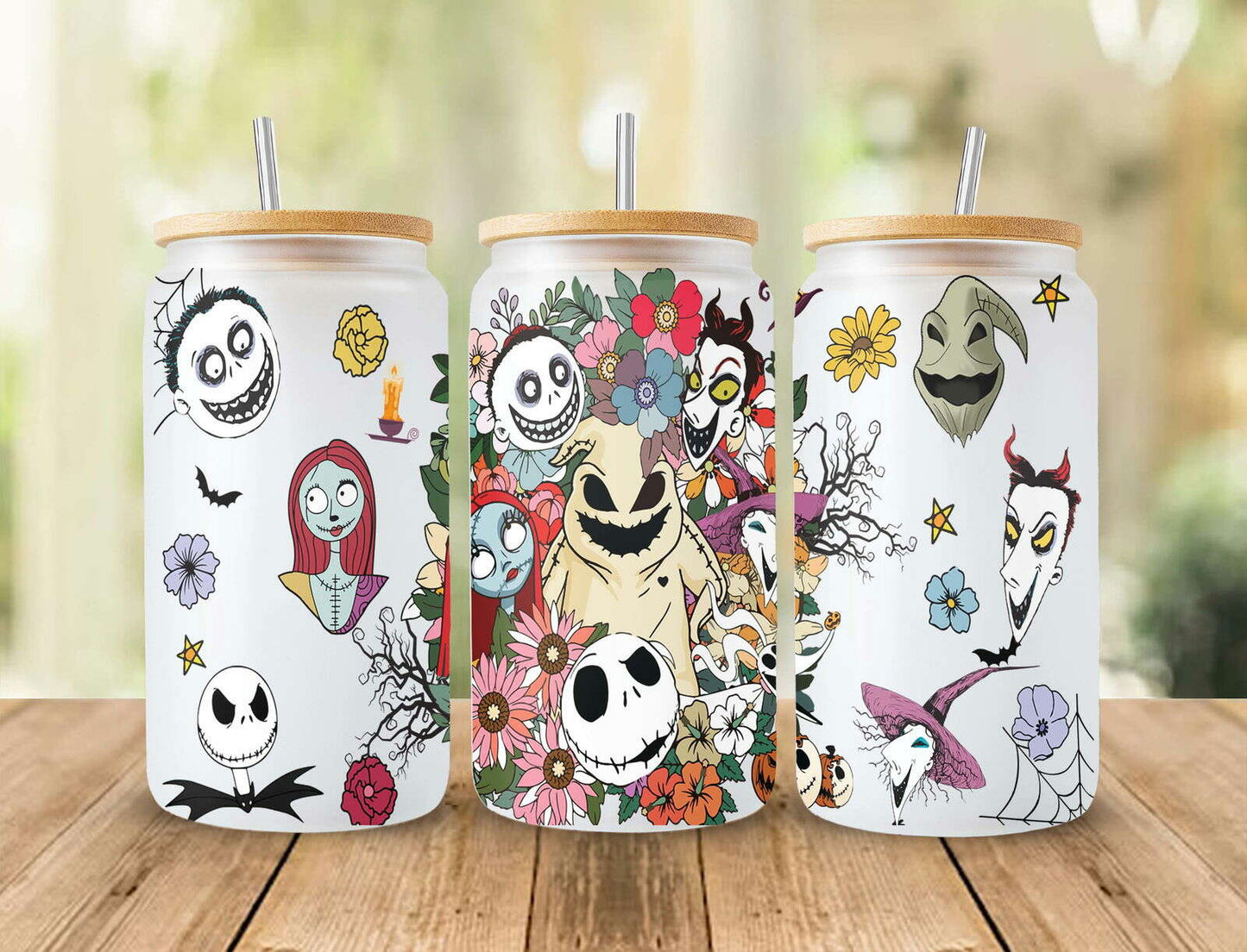 Scary Movie Nightmare Tumbler Wrap, 16oz Can Glass 11
