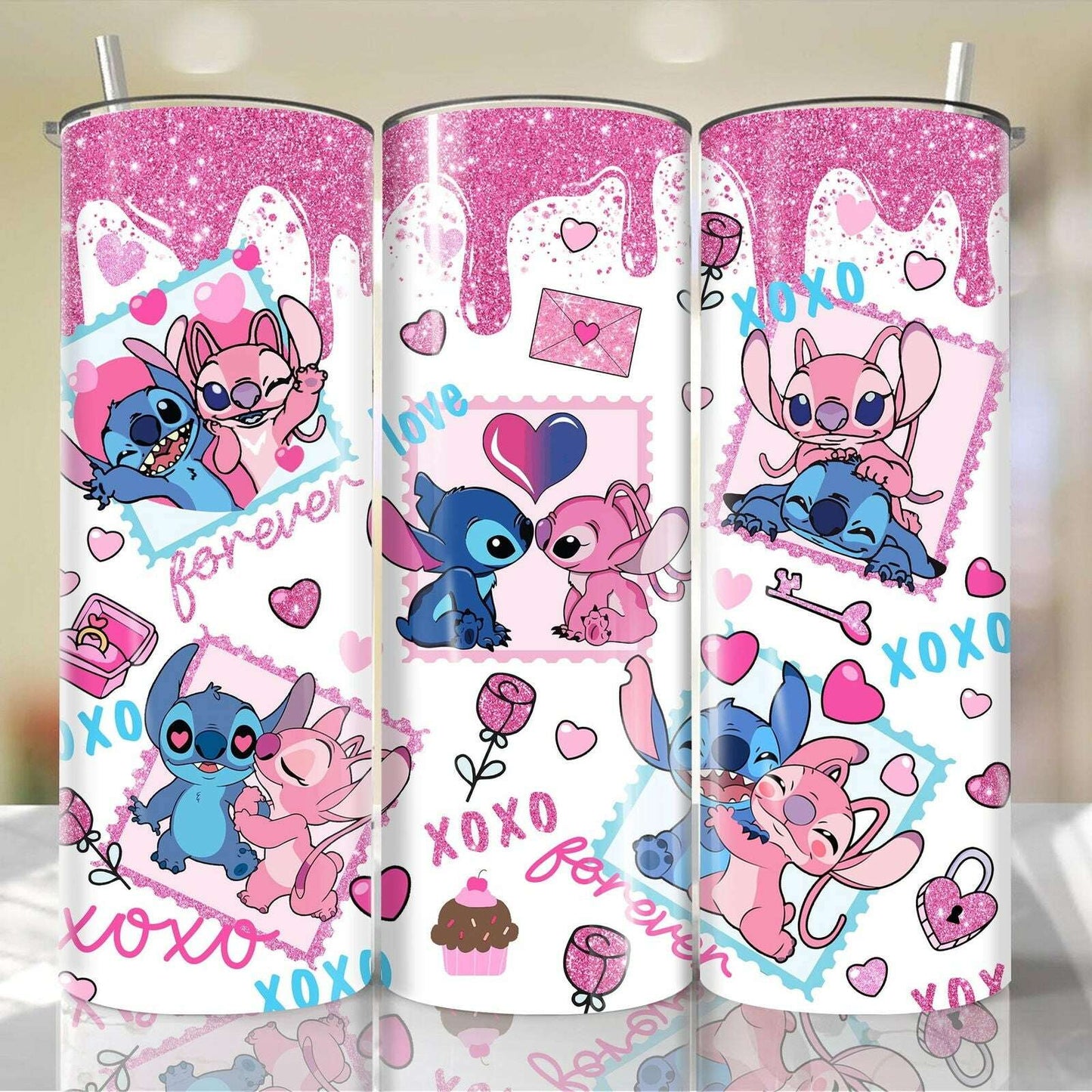 ST Valentine 20oz Tumbler Wrap , Happy Valentine Day