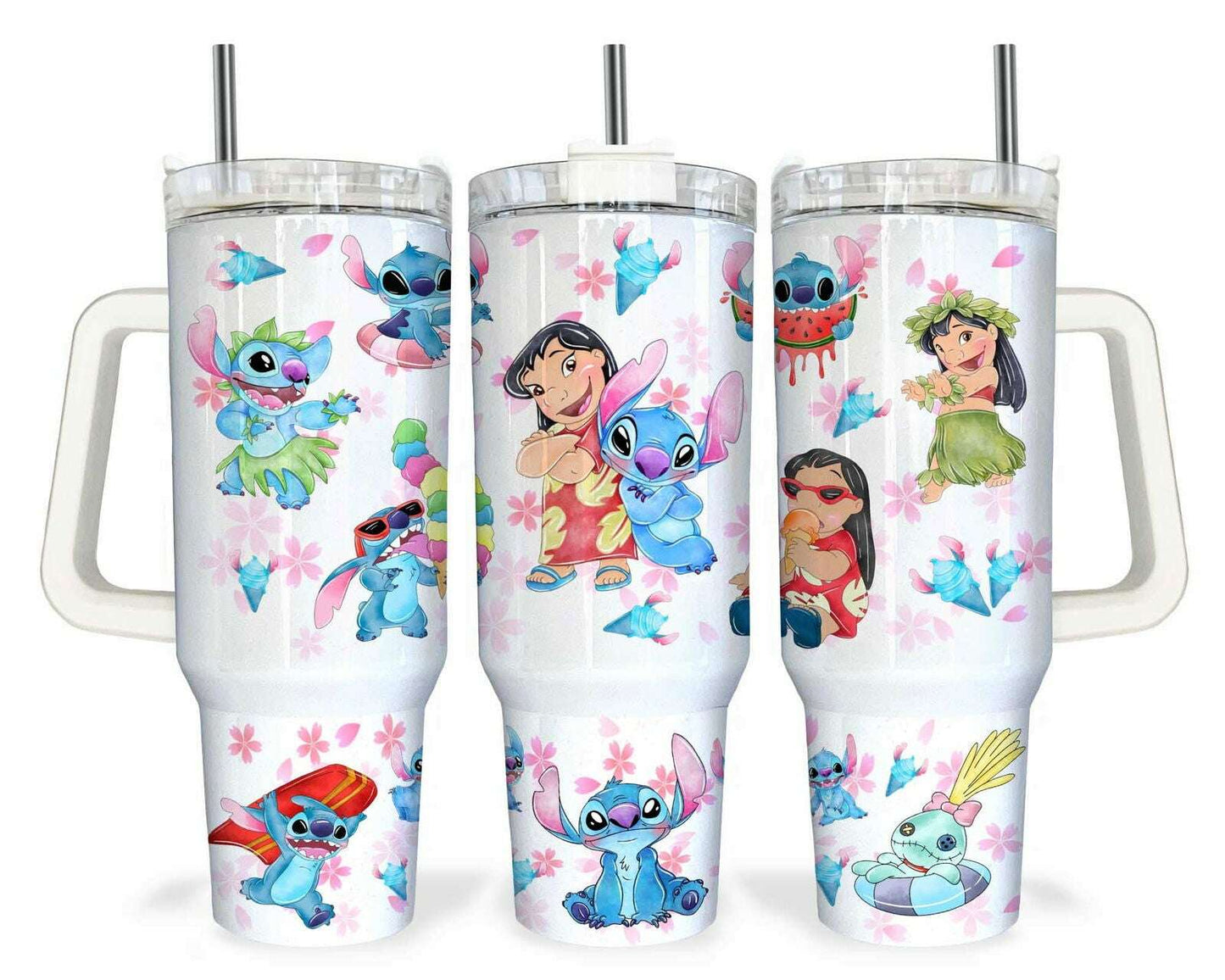 ST Water Color 40oz Tumbler Wrap
