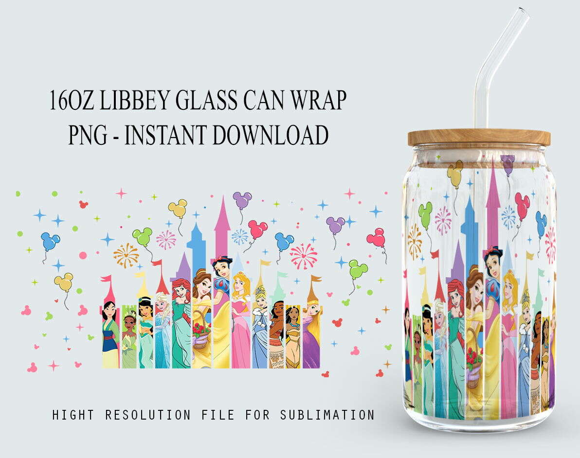 Tumbler, 16oz Can Glass, Tumbler wrap Sublimation