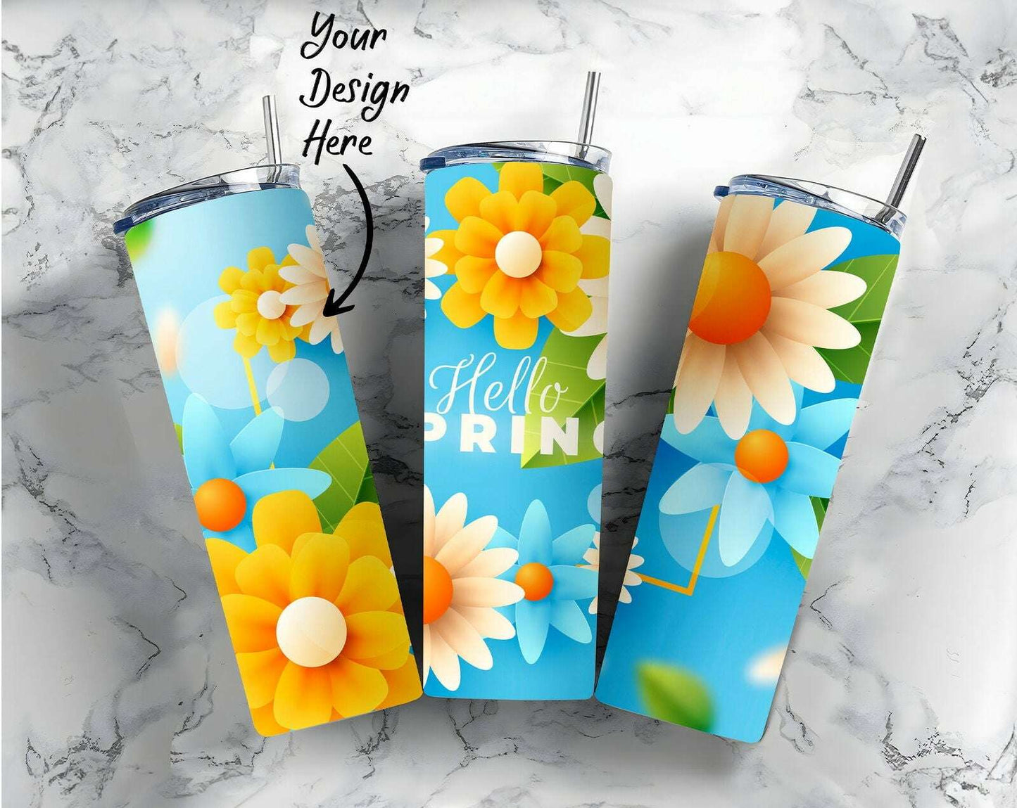 Tumbler Mockup Bundle 20oz Skinny Straight Tumbler