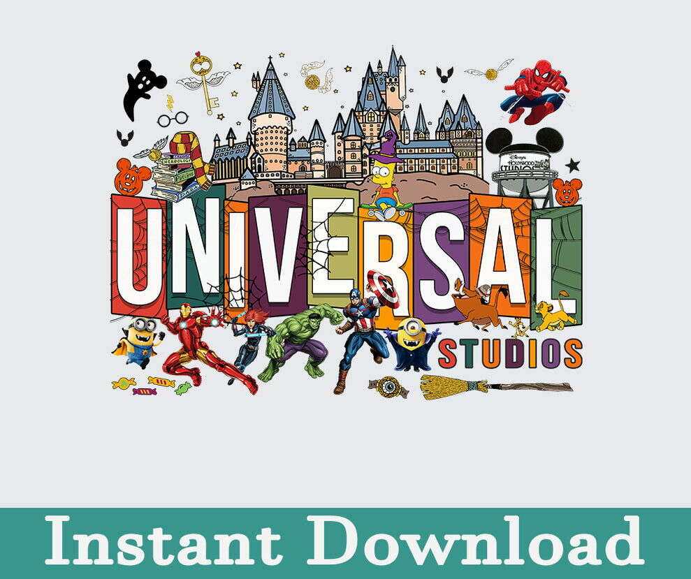 Universal Studio Png, Vacation Family Trip Png, Universal Studios Trip, Universal Bundle