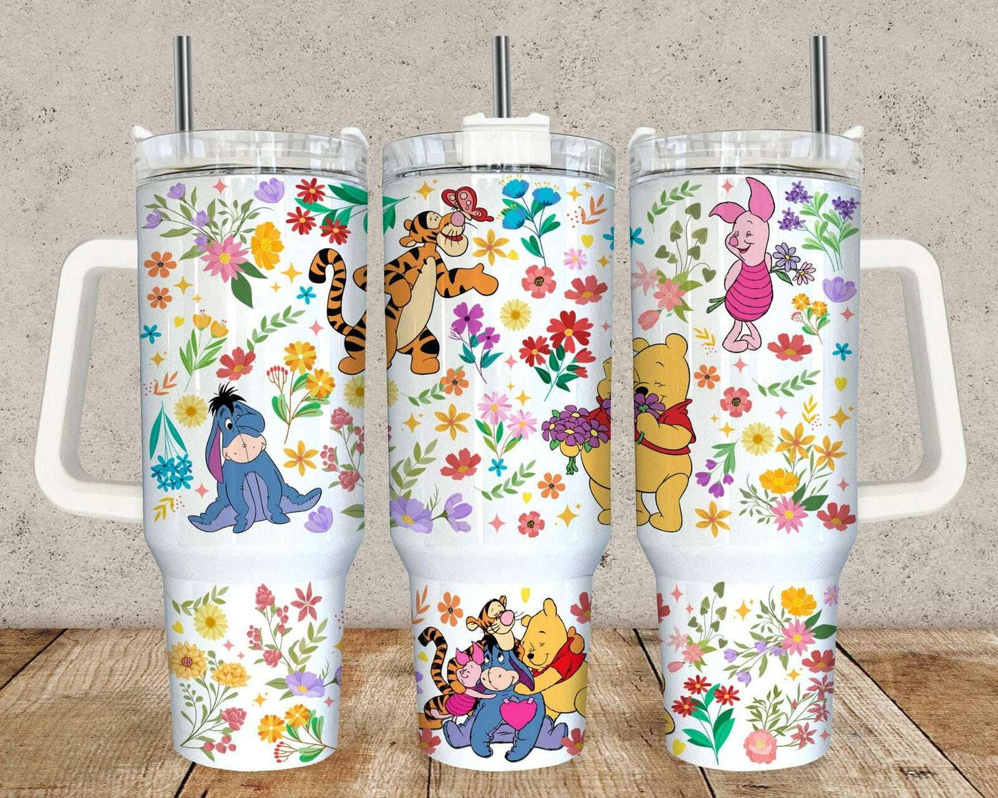 WN the PO 40oz Tumbler Wrap Flower