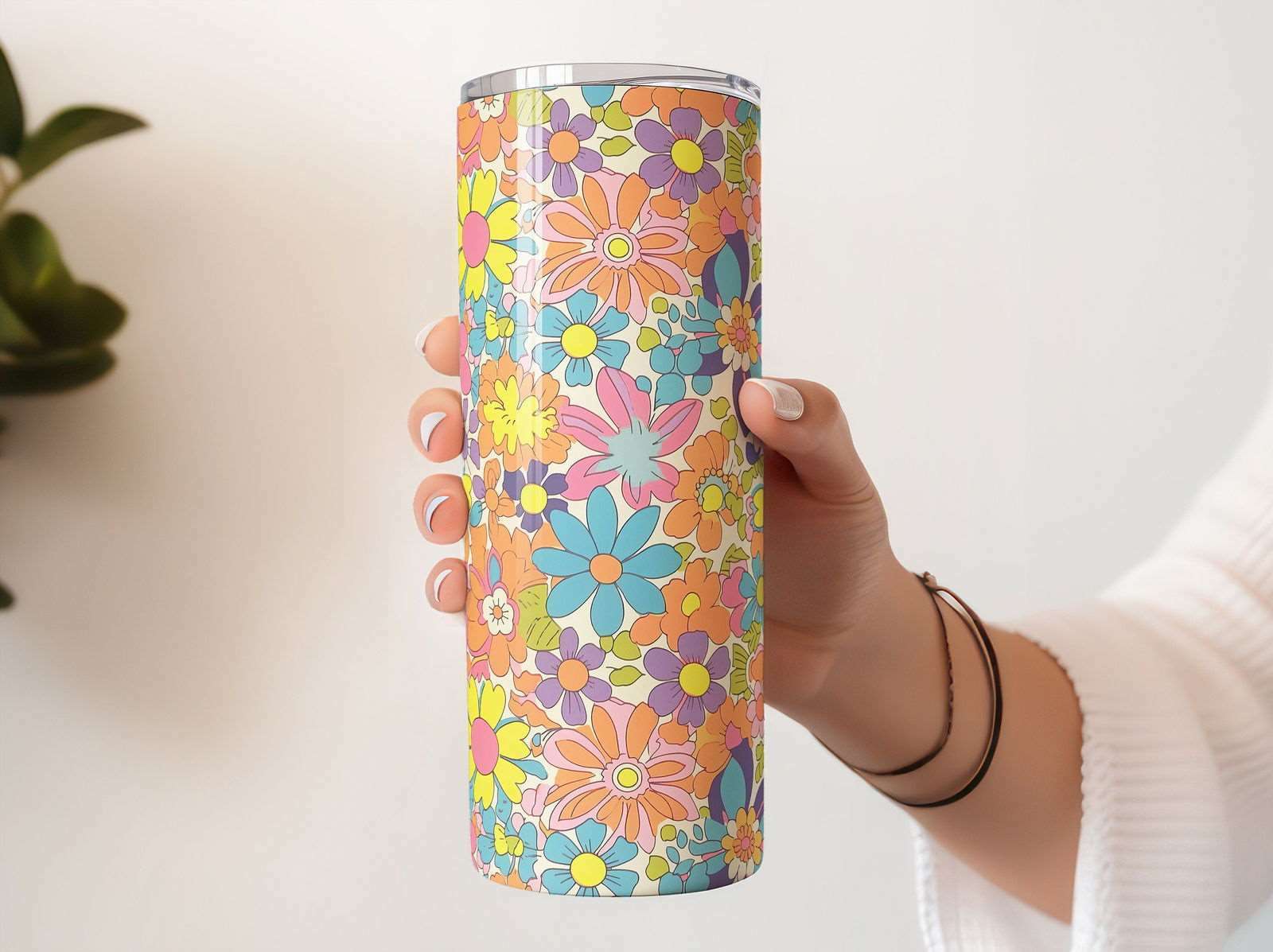 20oz Tumbler Mockup Tumbler PSD Mockup, Skinny Tumbler Mockup, Person Holding Mockup