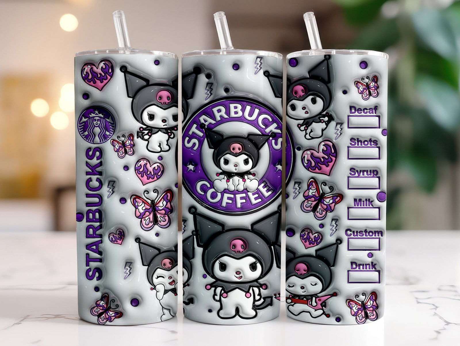 20oz Tumbler Wrap 3D KT 