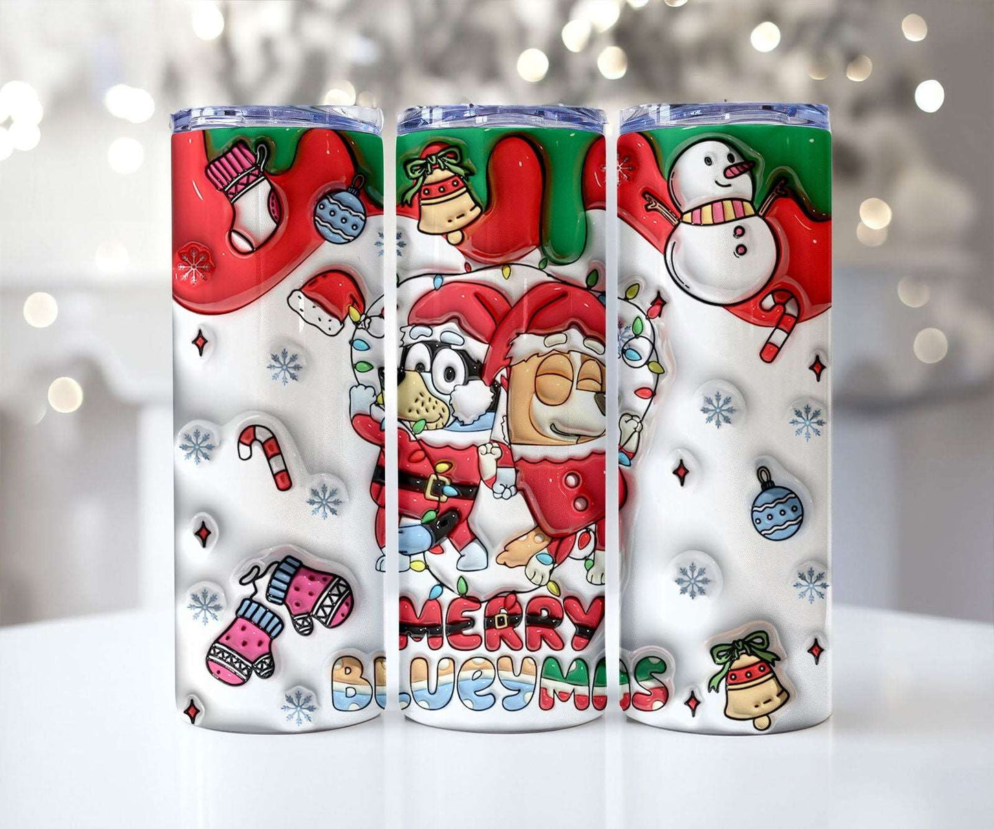 25 Designs 3D Christmas Tumbler Sublimation 