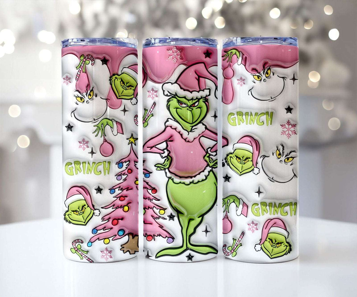 25 Designs 3D Christmas Tumbler Sublimation 