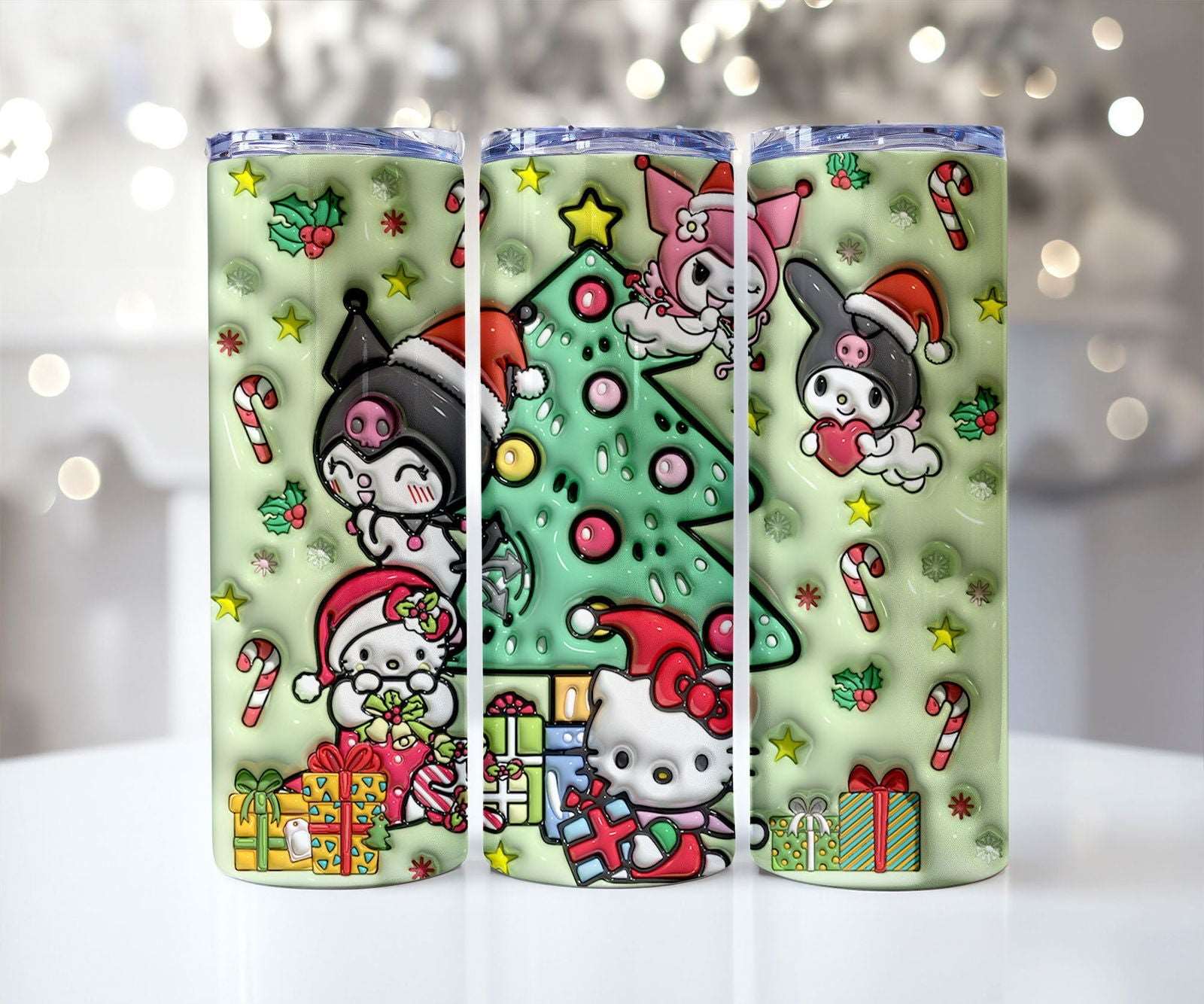 25 Designs 3D Christmas Tumbler Sublimation 