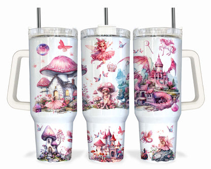 Fairytale Tumbler, 40oz Tumbler, Fairytale Princess, Skinny Tumbler, Cartoon Movie Tumbler, 40oz Handle Tumbler,Png Download