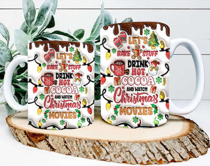 3D Christmas Hot Cocoa Inflated Mug Wrap 2 