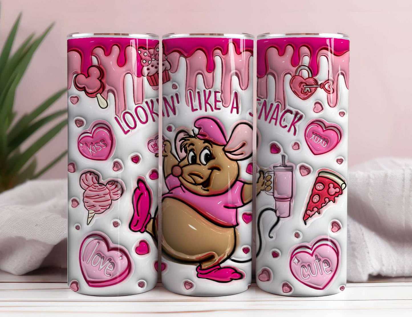 3D Inflated 20oz Tumbler wrap 