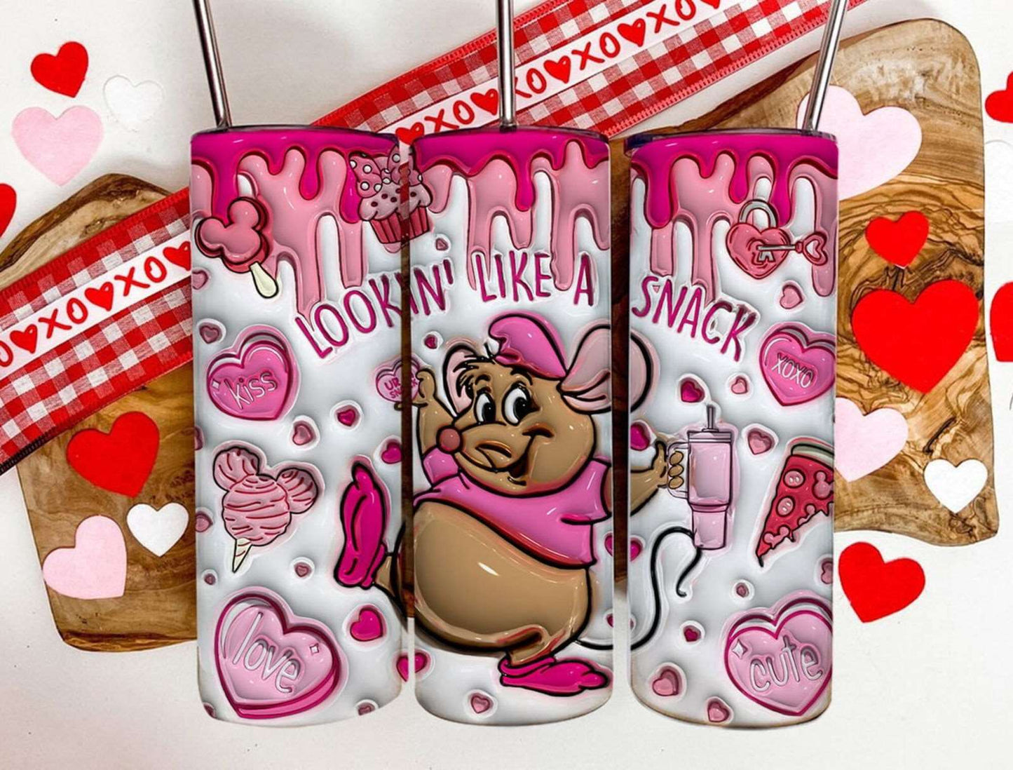 3D Inflated 20oz Tumbler wrap 