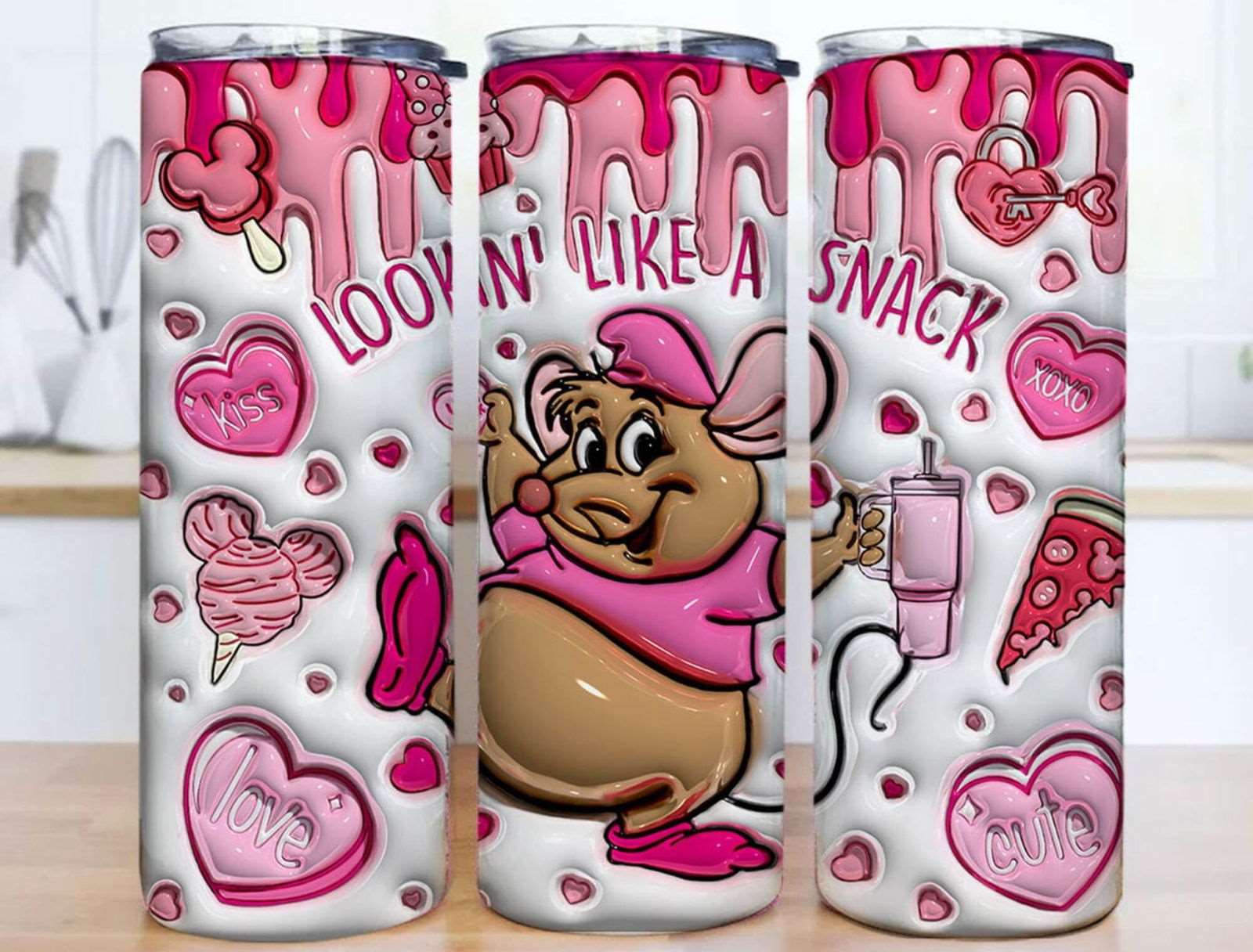 3D Inflated 20oz Tumbler wrap 