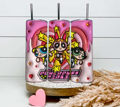 3D Inflated 20oz Tumbler wrap 0 2