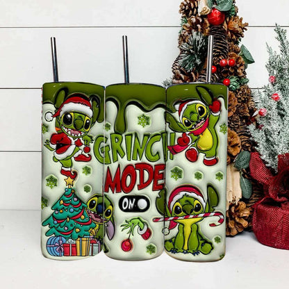 3D Inflated Christmas Coffee Tumbler, Puffy Christmas 1