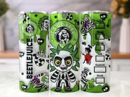 3D Inflated Horror  Halloween Tumbler Wrap