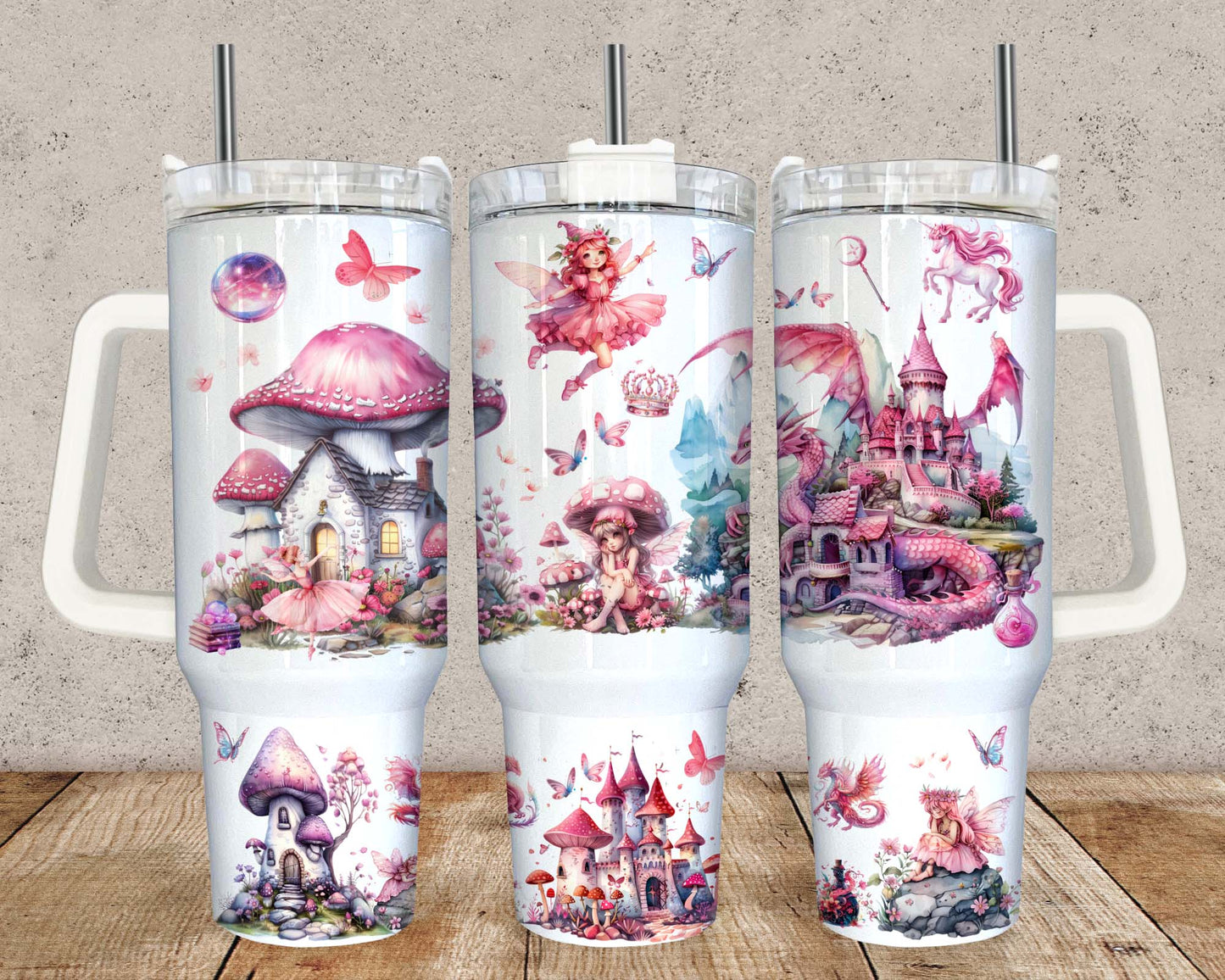 Fairytale Tumbler, 40oz Tumbler, Fairytale Princess, Skinny Tumbler, Cartoon Movie Tumbler, 40oz Handle Tumbler,Png Download