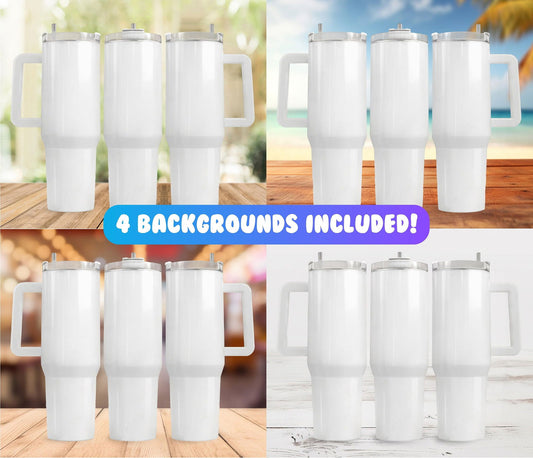 40 oz Tumbler Mockup  Add Your Own Background 