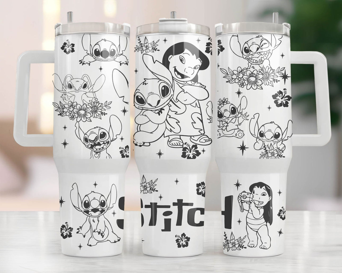 40oz Tumbler Wrap Png Flowers  40oz Tumbler Png 