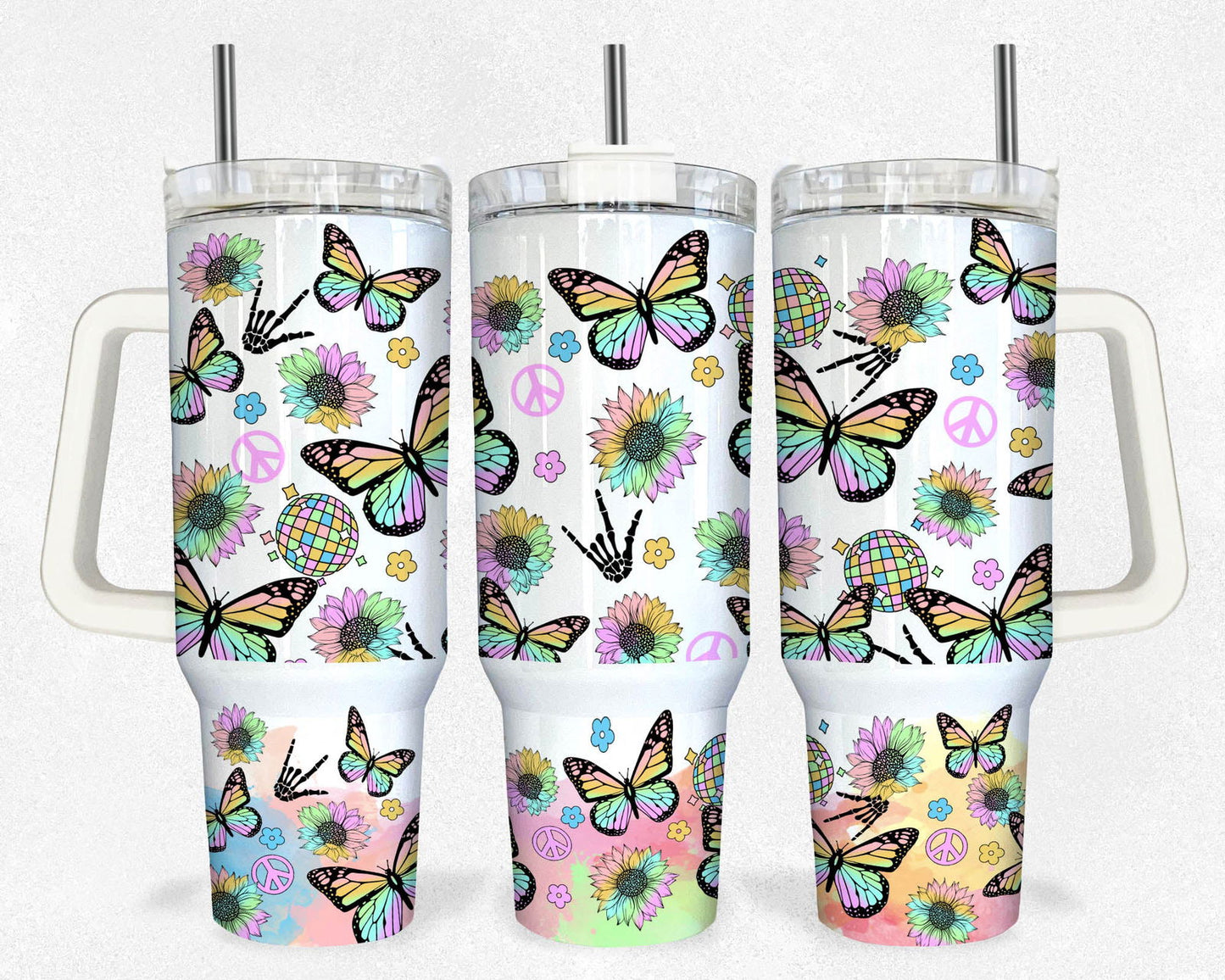 40oz Tumbler Wrap Sublimation Downloads PNG 