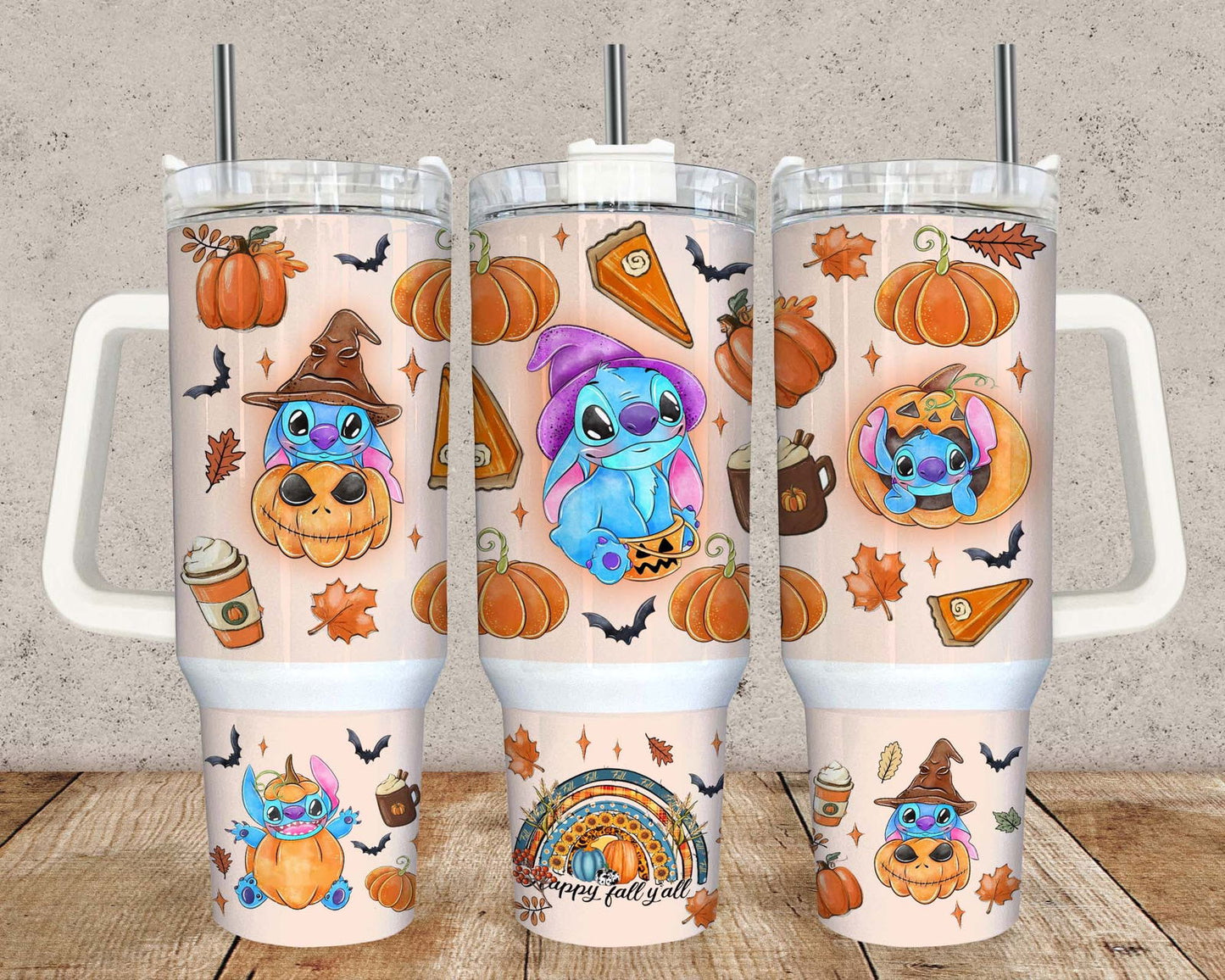 40oz tumbler wrap Halloween ST F 