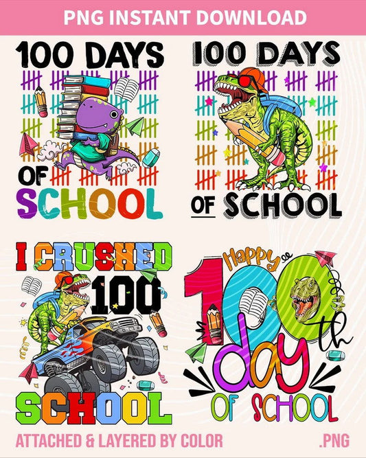 Bundle 100 Days of School Png 