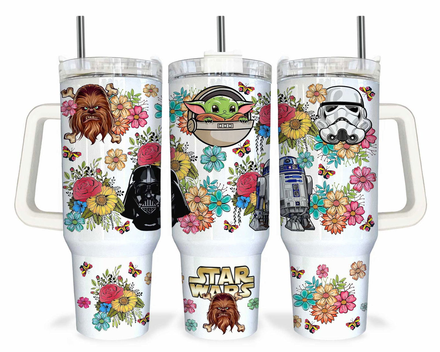 Bundle Cartoon Character 40oz Tumbler Wrap. Movies Character Tumbler Design 