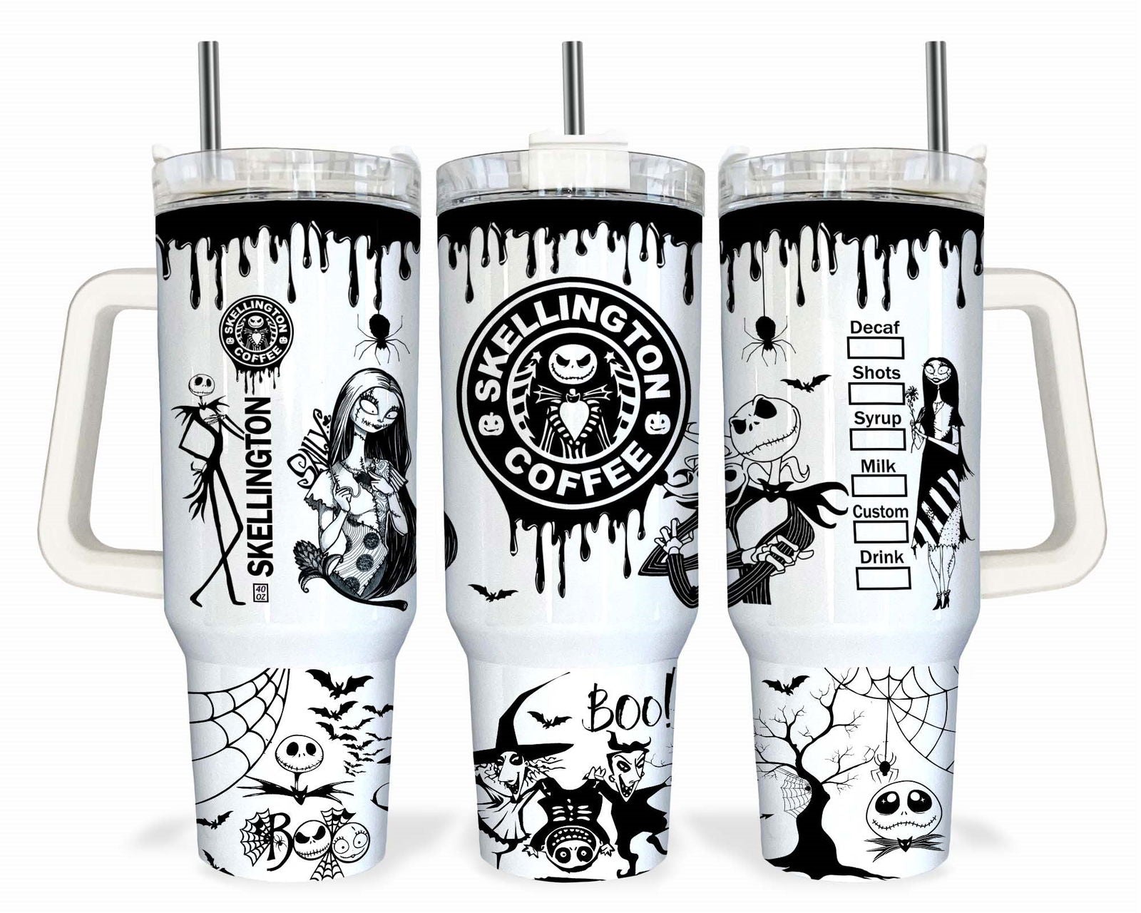 Bundle Nightmare Before Christmas 40oz Tumbler Wraps 