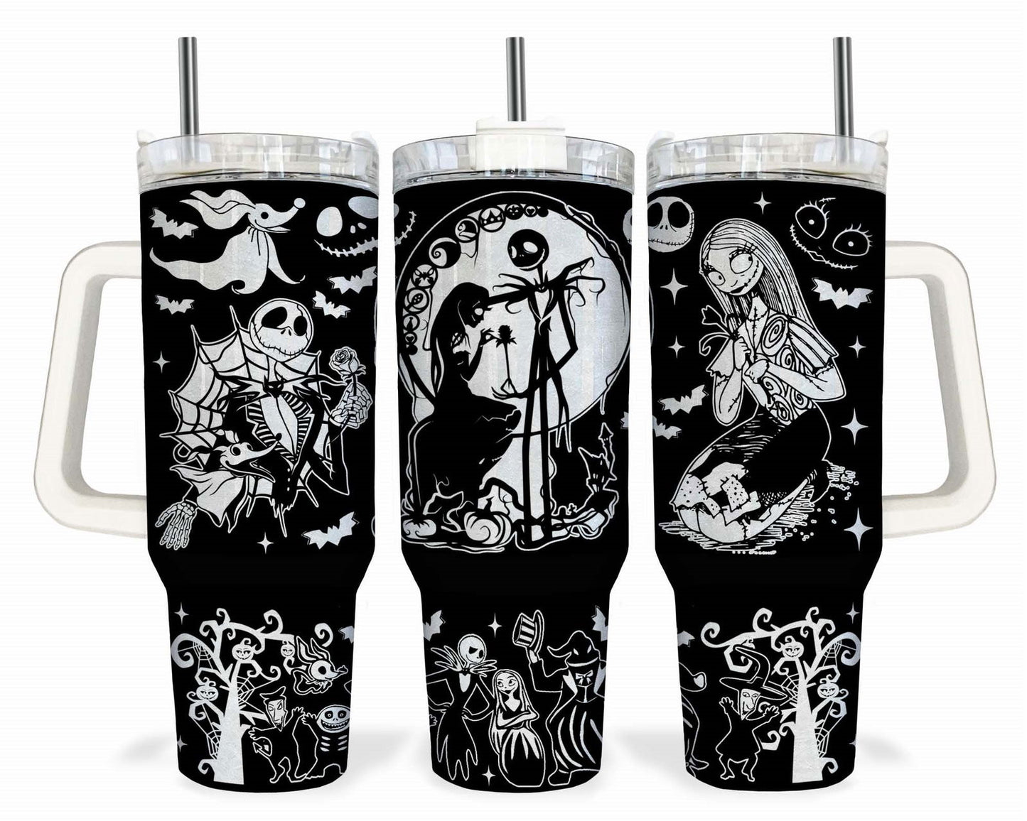 Bundle Nightmare Before Christmas 40oz Tumbler Wraps 