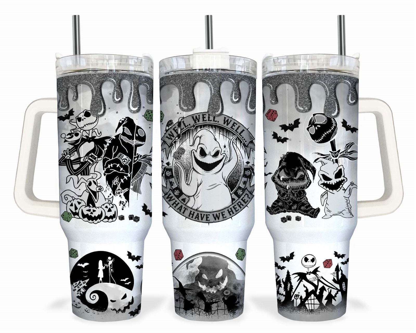 Bundle Nightmare Before Christmas 40oz Tumbler Wraps 