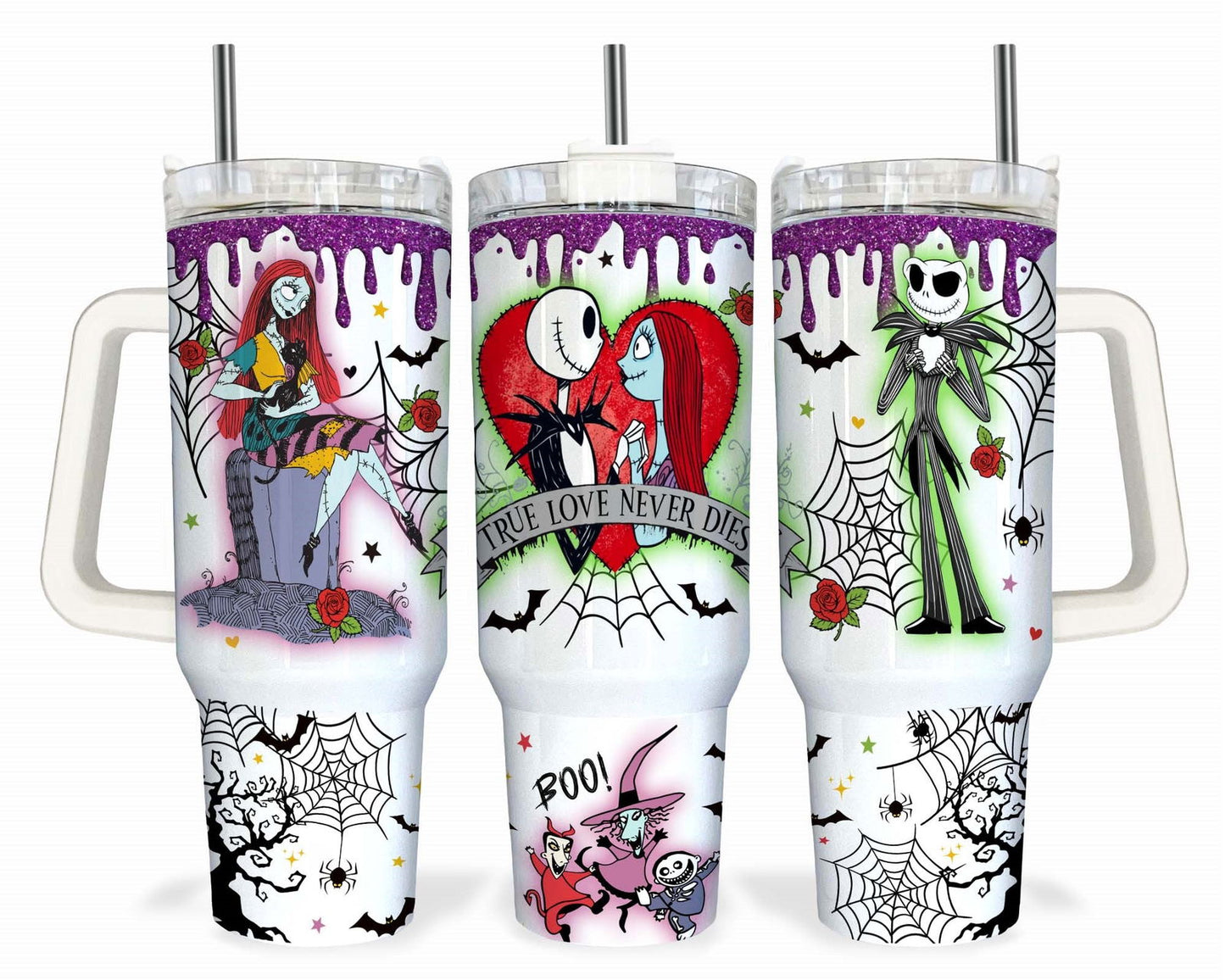 Bundle Nightmare Before Christmas 40oz Tumbler Wraps 