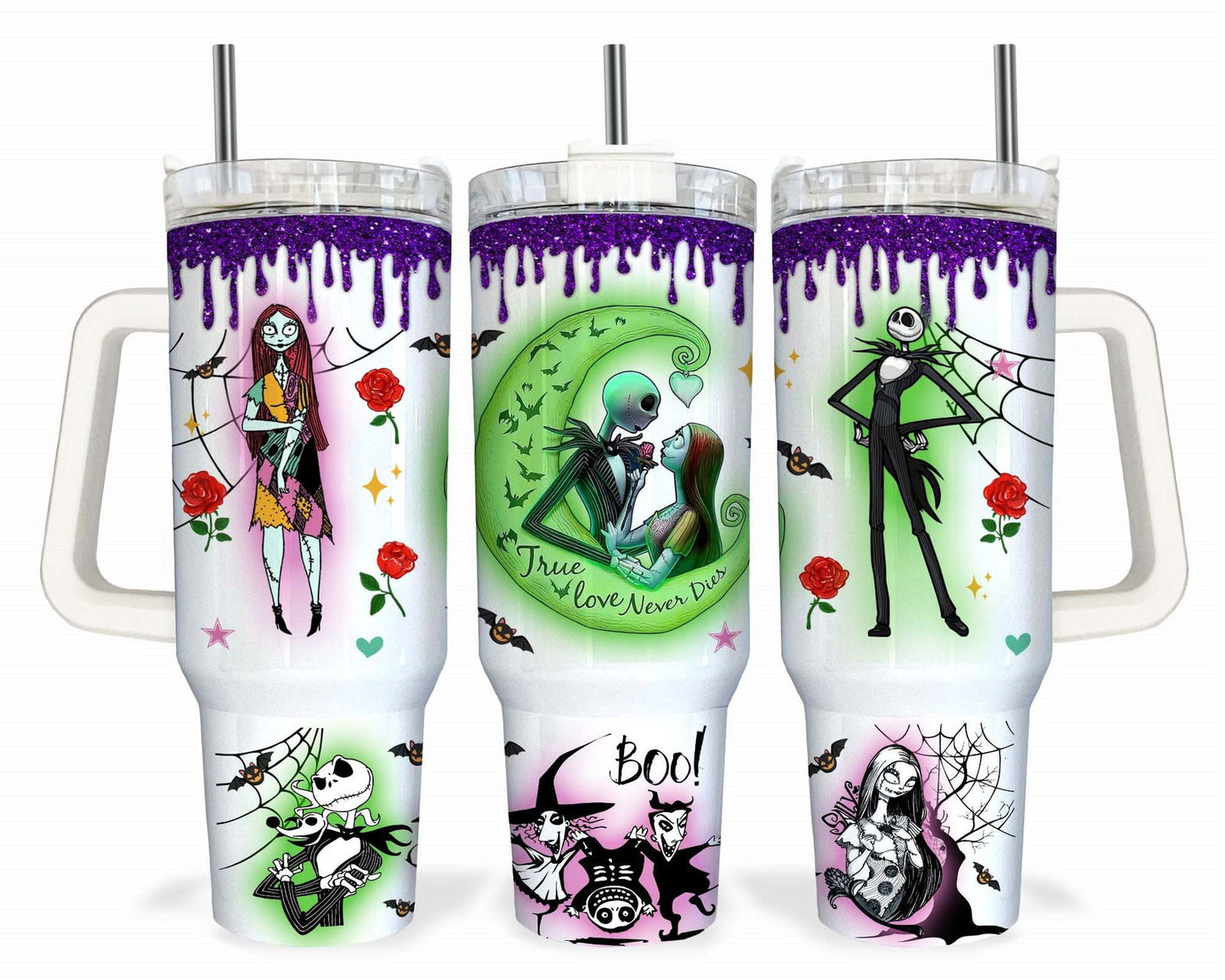 Bundle Nightmare Before Christmas 40oz Tumbler Wraps 