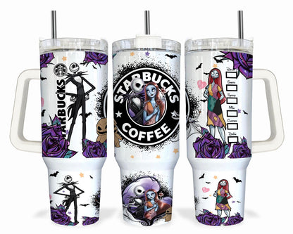 Bundle Nightmare Before Christmas 40oz Tumbler Wraps 