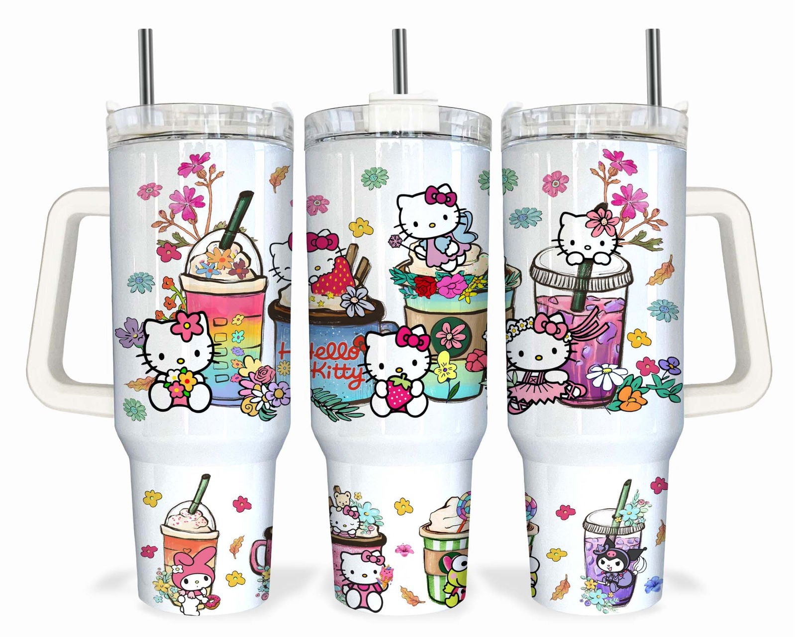 Cartoon Anime Quencher 40oz Tumbler Wrap Png 