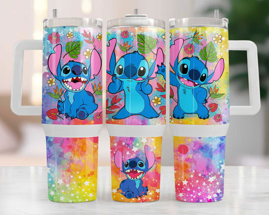 Cartoon Character 40oz Quencher Tumbler Wrap 