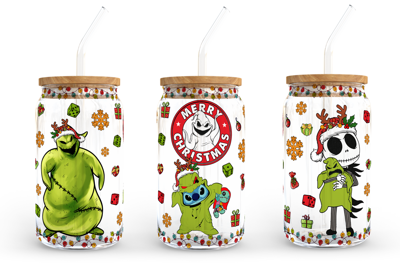 Christmas 16oz libbey can Cartoon PNG 