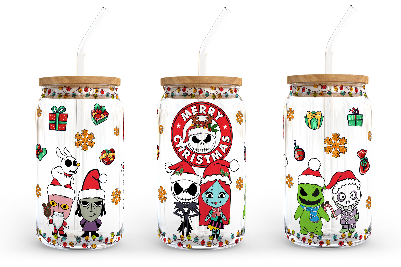 Christmas 16oz libbey can Cartoon PNG 