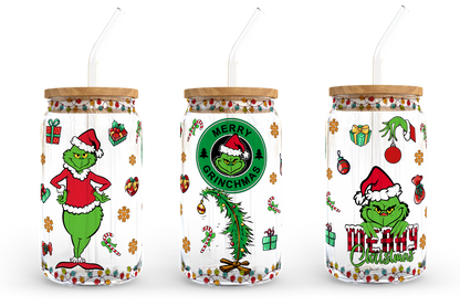 Christmas 16oz libbey can Cartoon PNG 