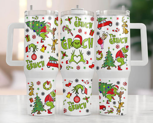 Christmas 40oz Tumbler Wrap Png 