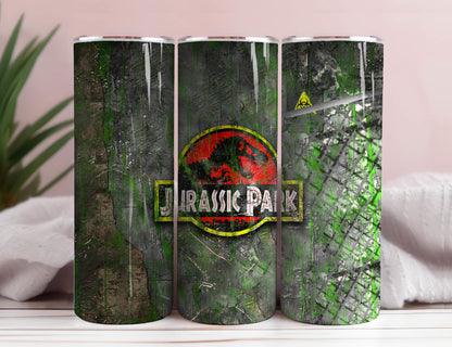 Dinosaur 20oz Skinny Tumbler Wrap PNG 